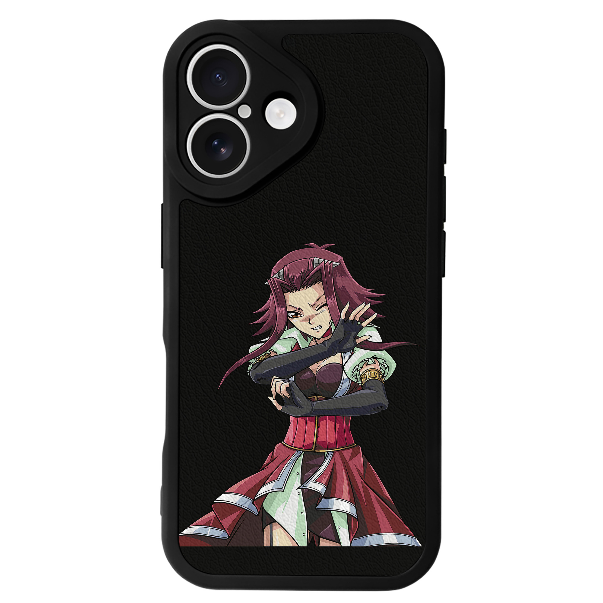 （画像用） 遊☆戯☆王 Yu-Gi-Oh! 【iPhone 16シリーズ対応】シリコンスマホケース（レザー調） 材質：シリコン